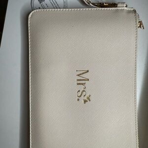 Elegant Cream Clutch Wallet